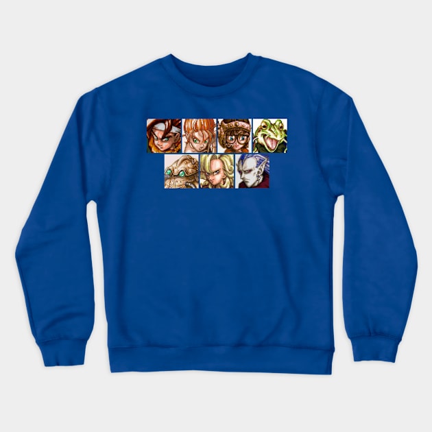 Chrono Portraits Crewneck Sweatshirt by winsarcade